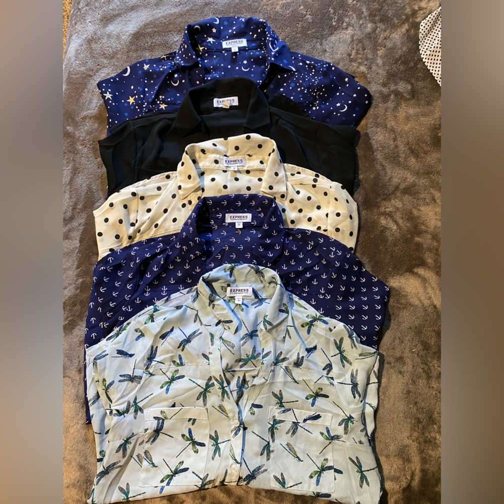 Express Portofino button ups lot of 5